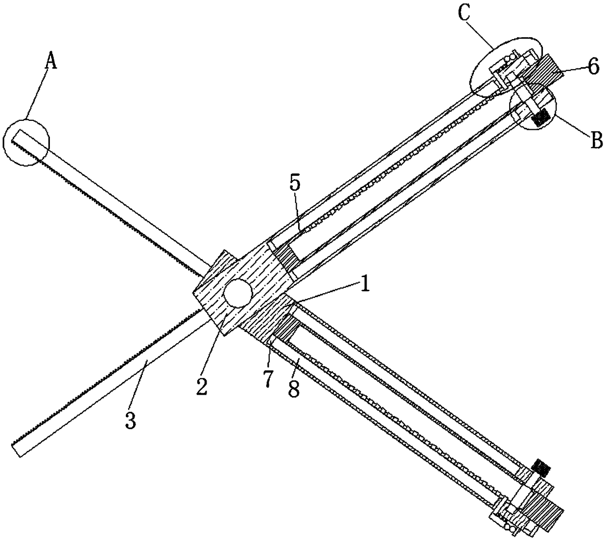 Positioning and guiding reduction forceps for orthopedics department