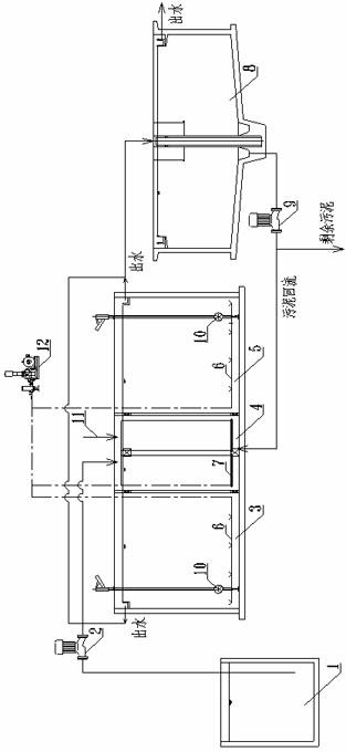 Device and method for treating low C/N ratio nitrified wastewater