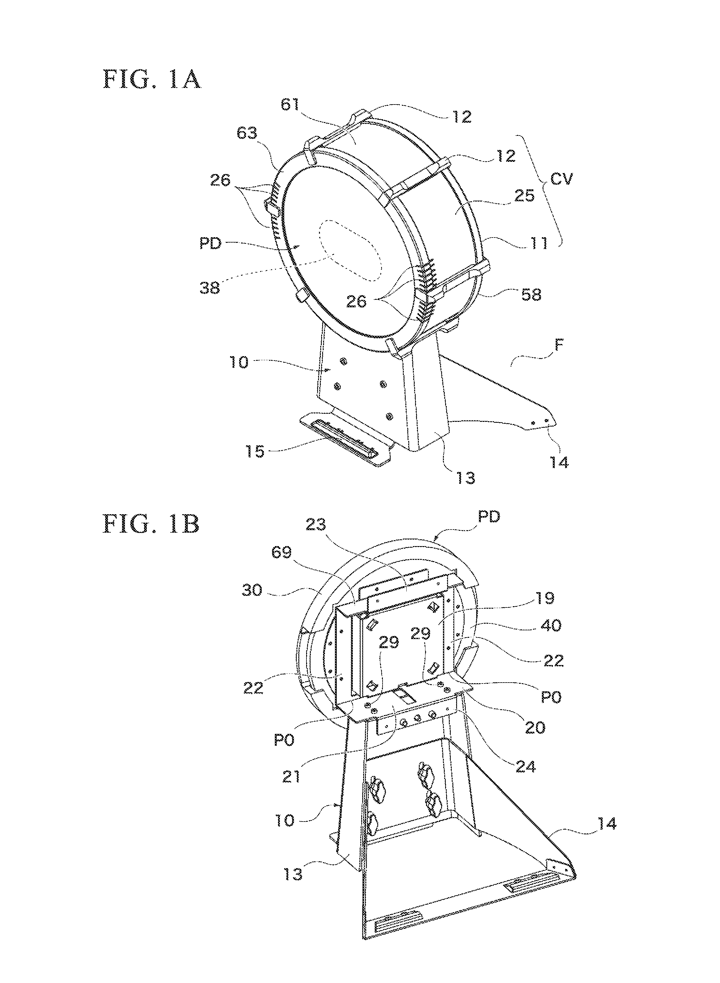 Electronic percussion instrument