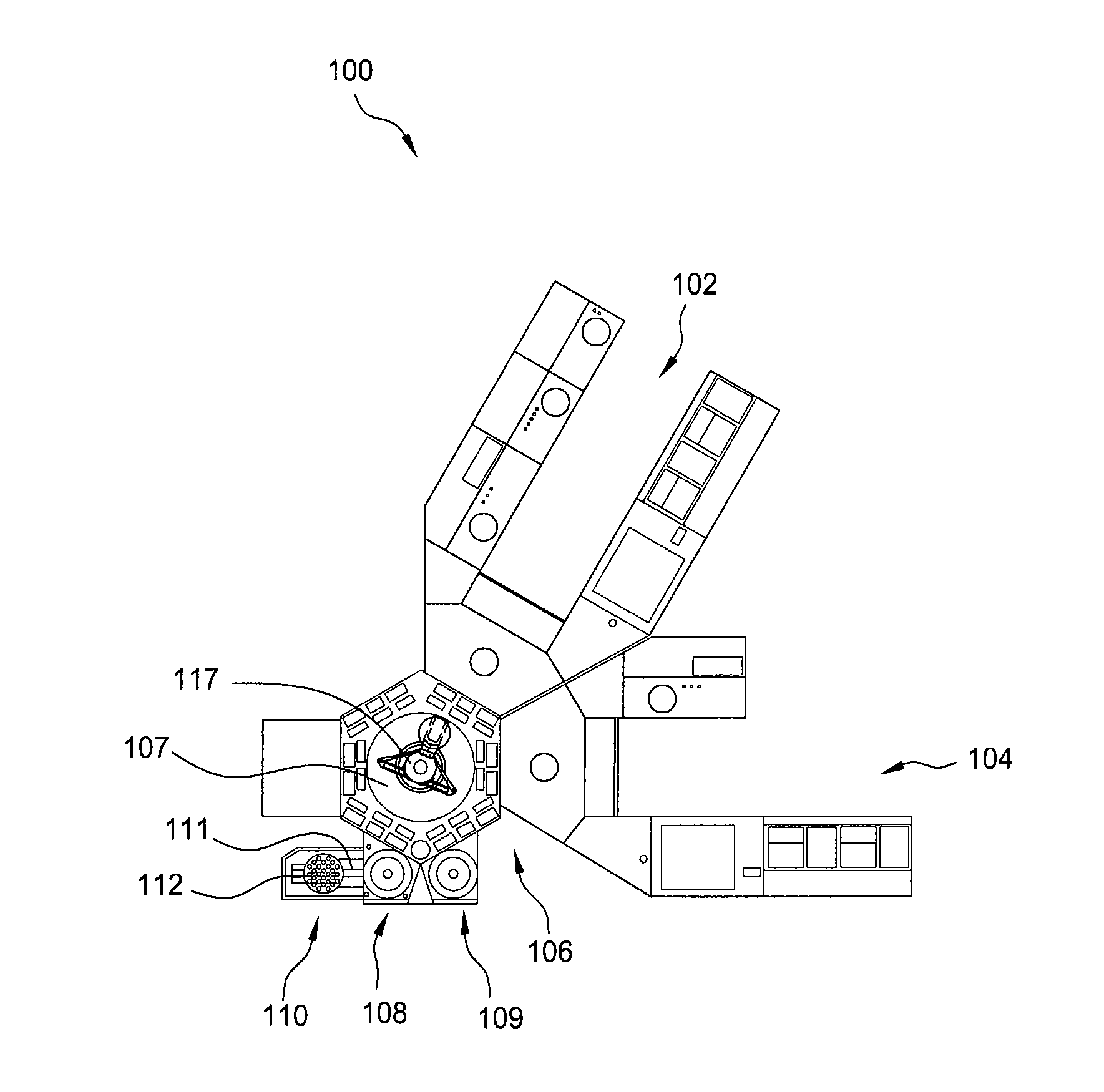 Substrate transfer mechanism with preheating features