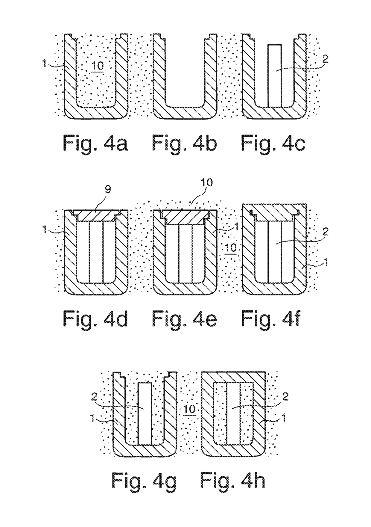 Method for producing a housing enclosing at least one component under pre-tension