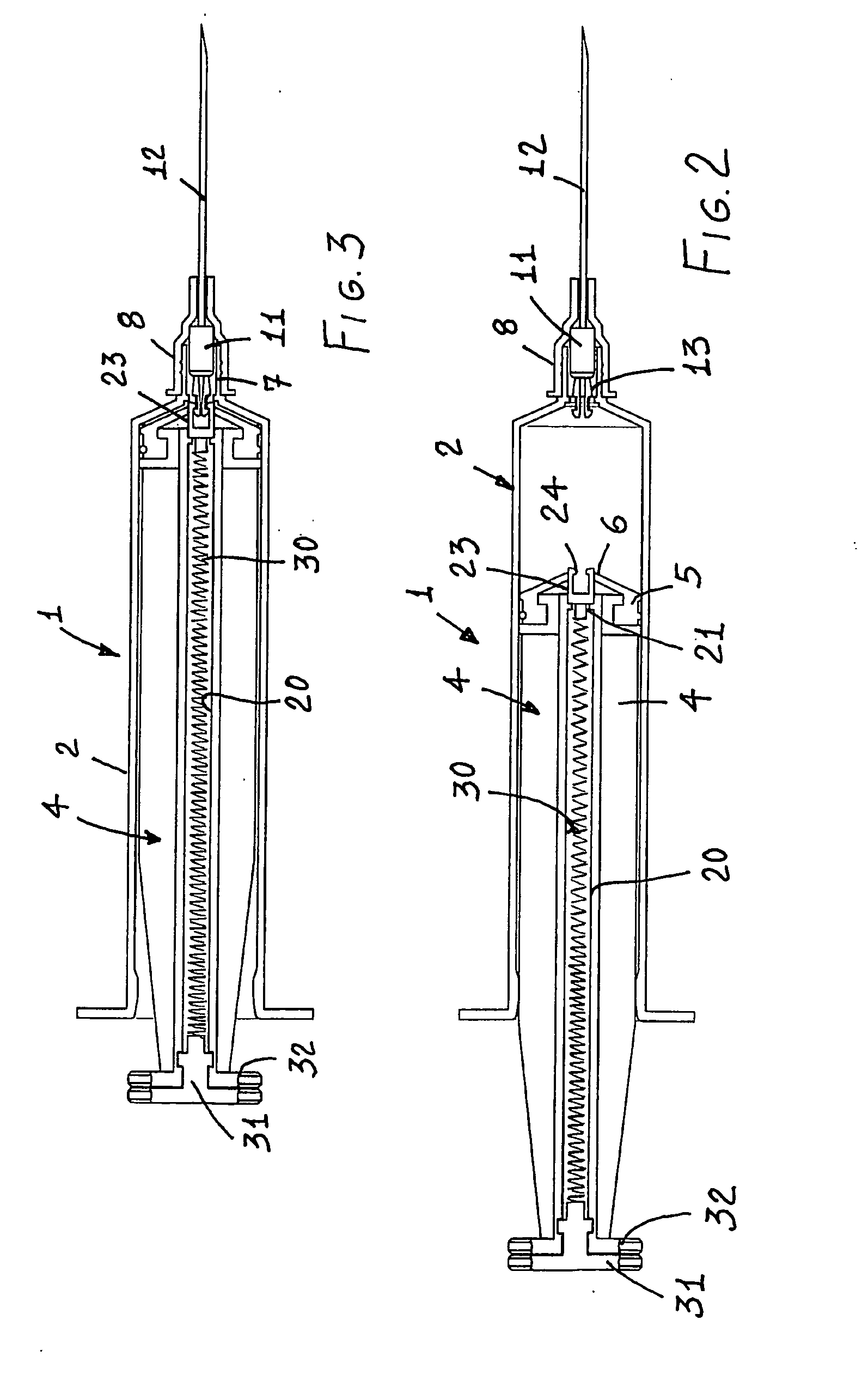 Disposable safety syringe including an automatically retractable needle