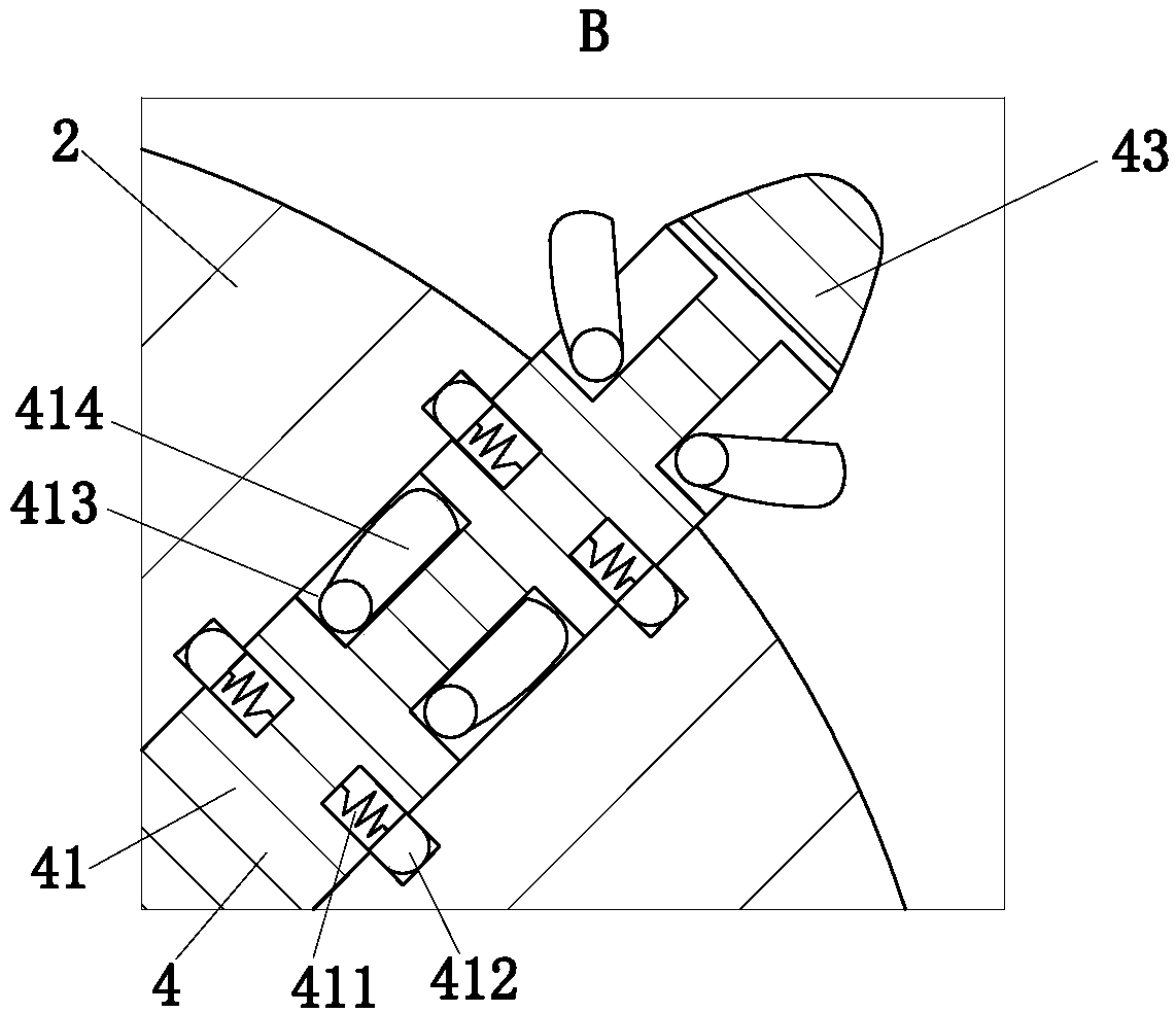 Semi-feeding type combined rice harvester