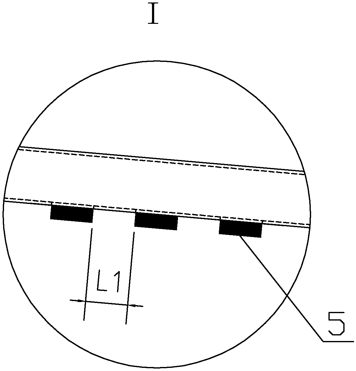 Gas circulating and stirring plug-flow type anaerobic fermentation reaction device