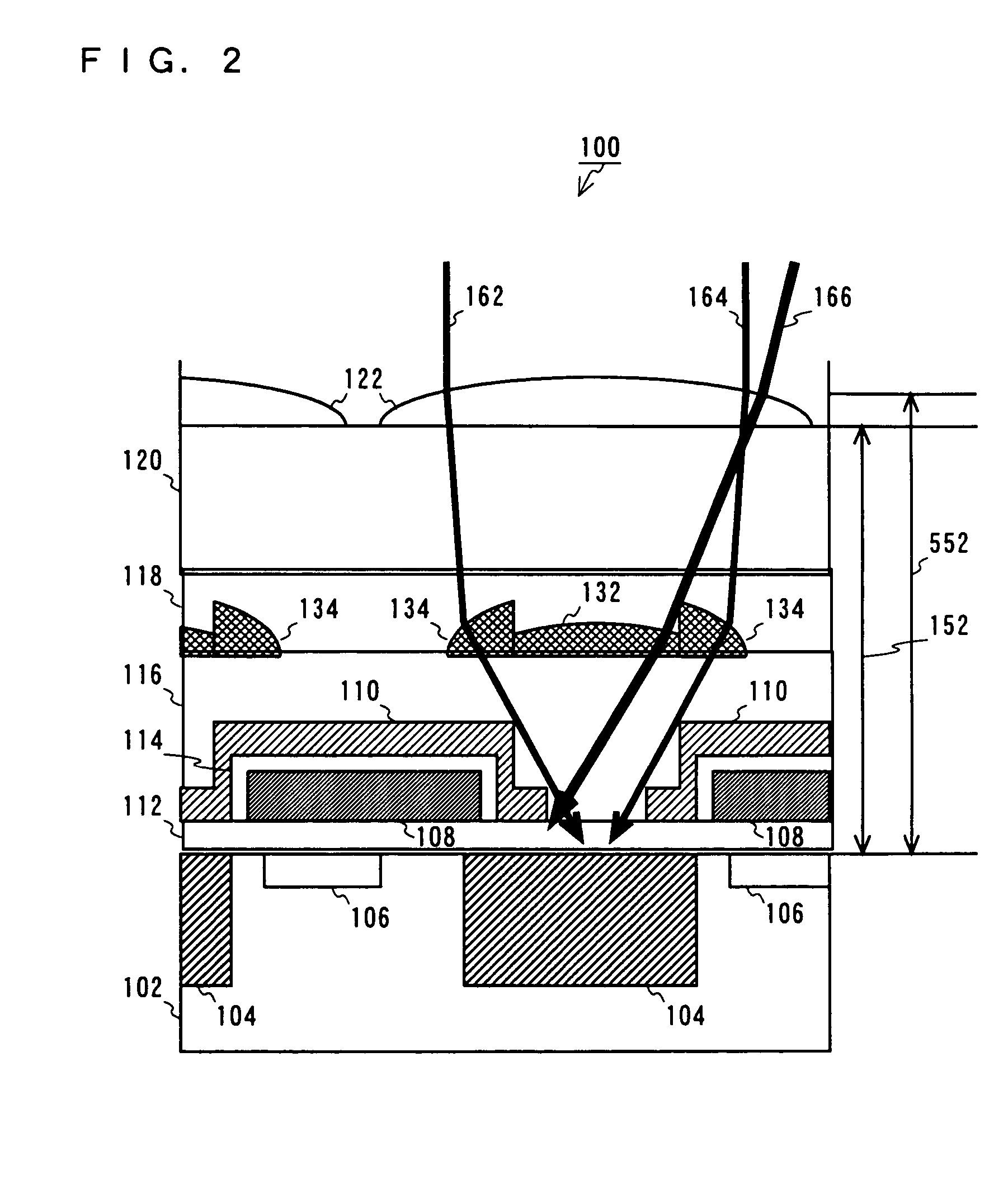 Solid state imaging device including annular and center lens in contact with each other