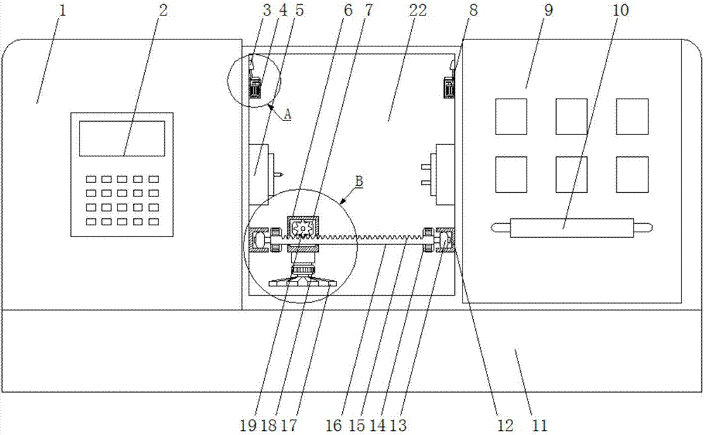 Numerical-control machine tool cleaning device
