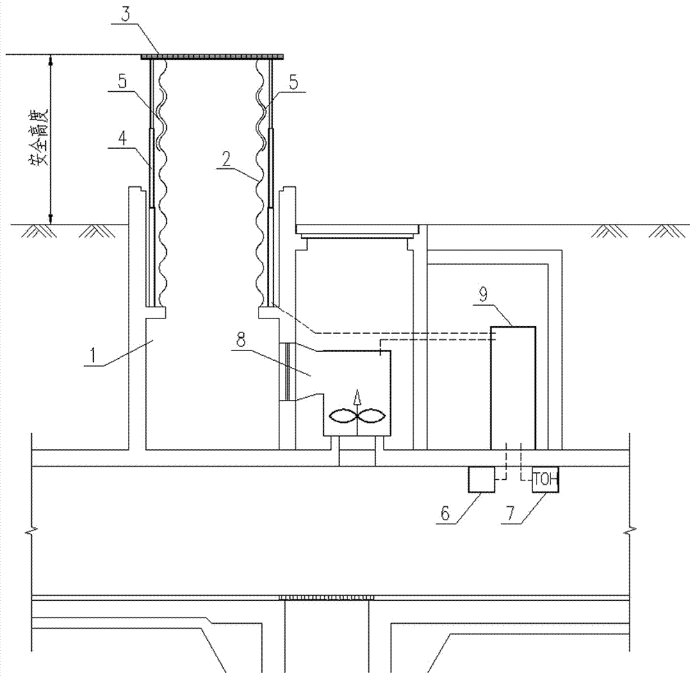 Lifting-type vent for underground building