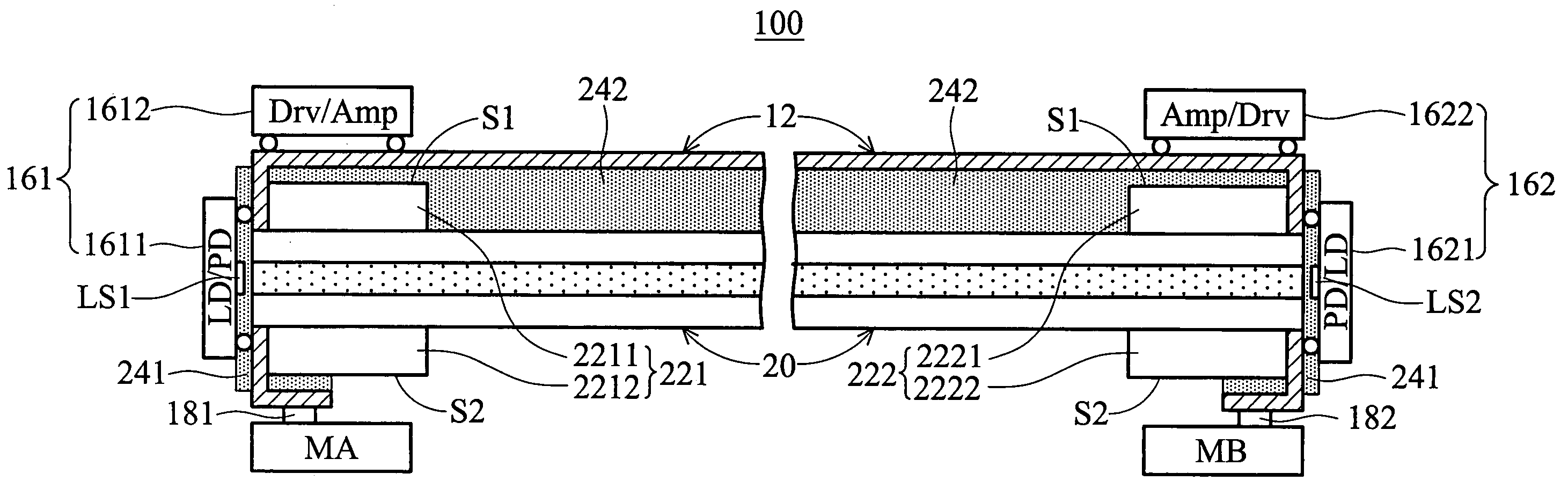 Optoelectronic transmission module and fabrication method thereof