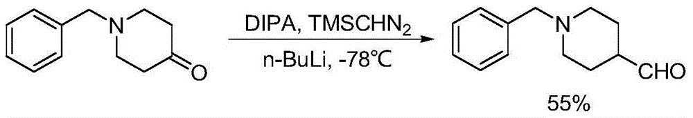 Preparation method of 1-benzyl-4-piperidine formaldehyde