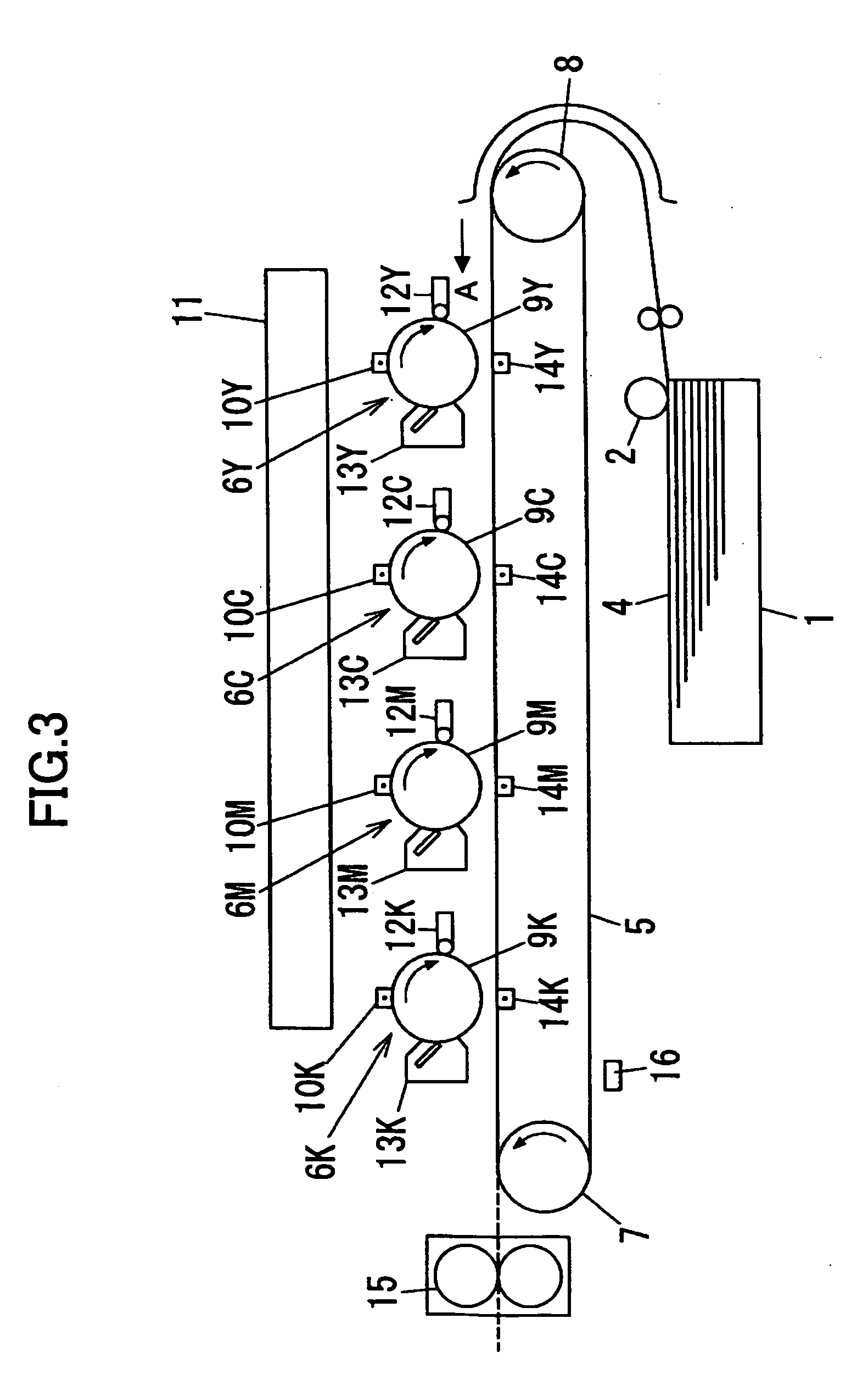 Image forming method, image forming apparatus and toner image pattern