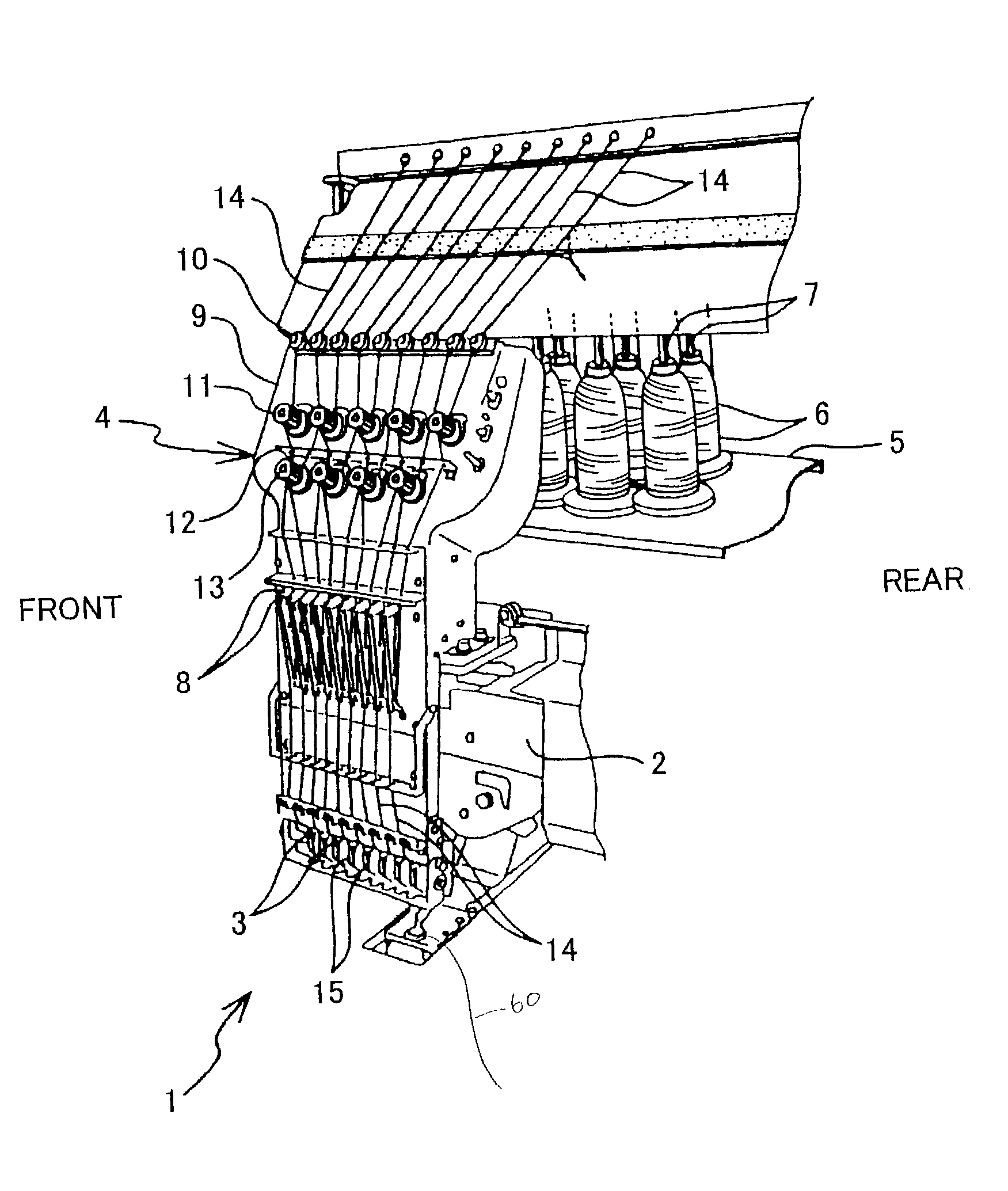 Thread breakage detection device for sewing machine