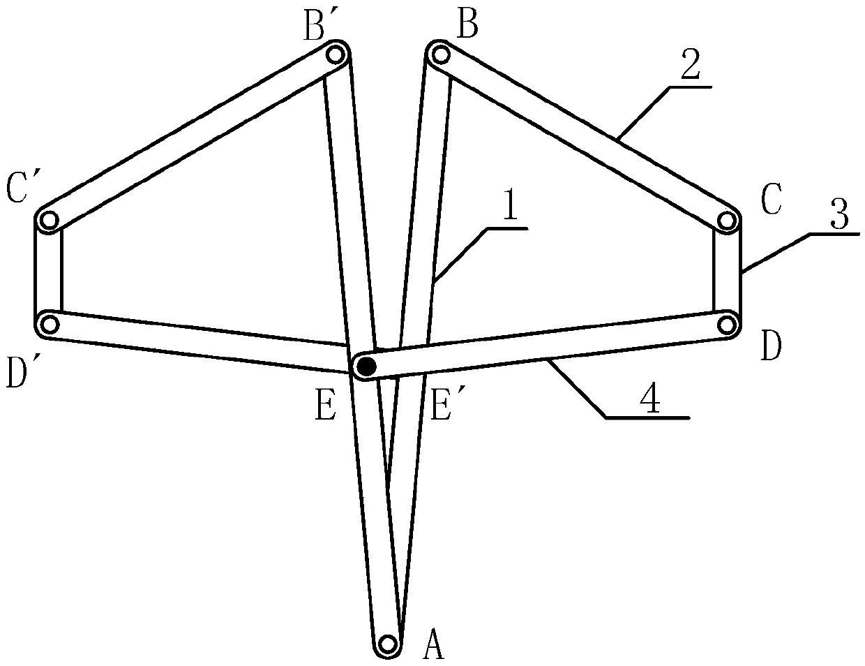 Piezoelectric drive amplification mechanism and its design method for micro flapping rotor aircraft