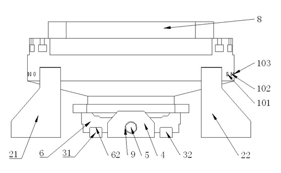 Vibration table fixture capable of accurately adjusting center of gravity