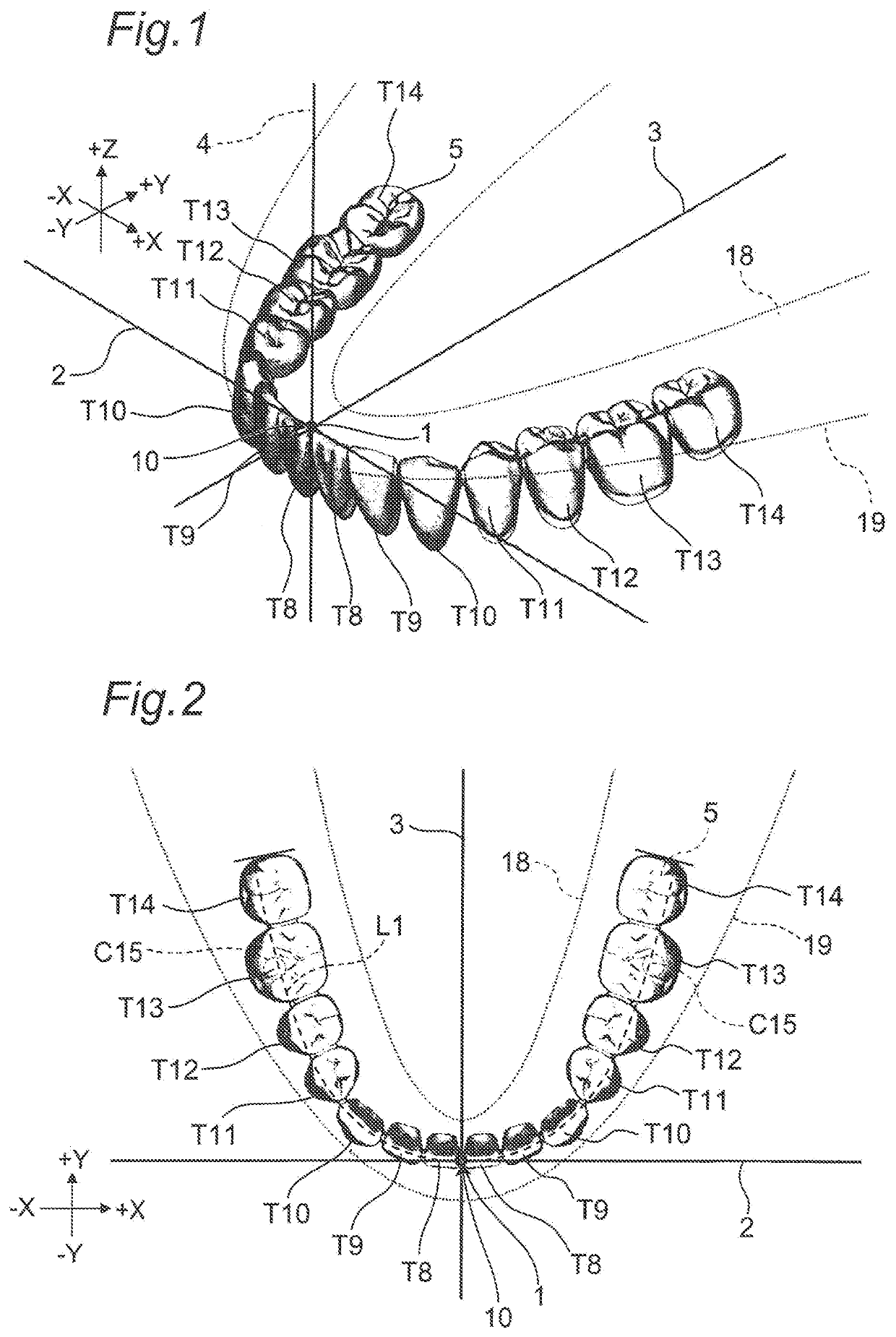 Maxillomandibular fitting type coupled artificial tooth set