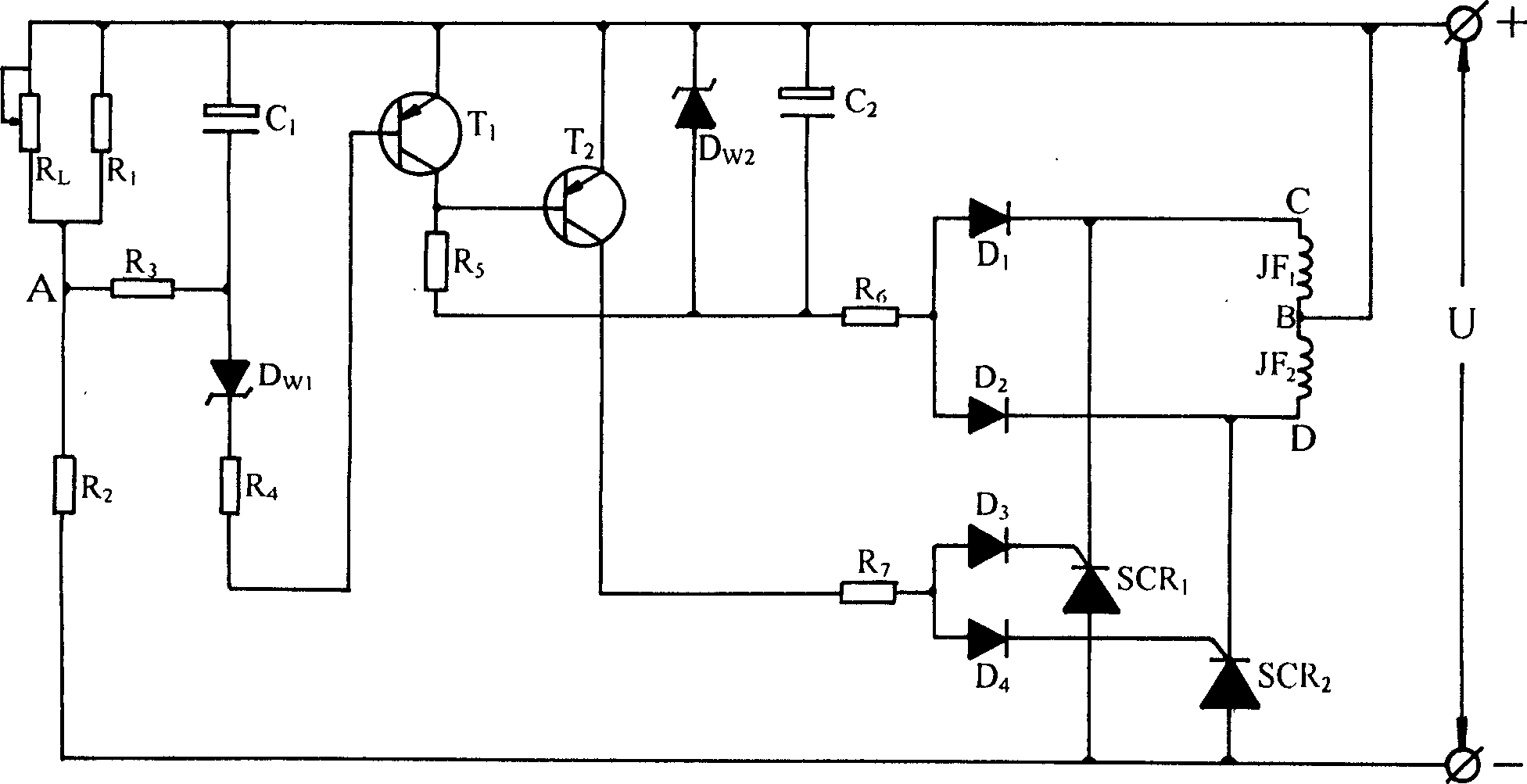 Permanent magnet A.C. generator D.C. electron voltage stabilizer