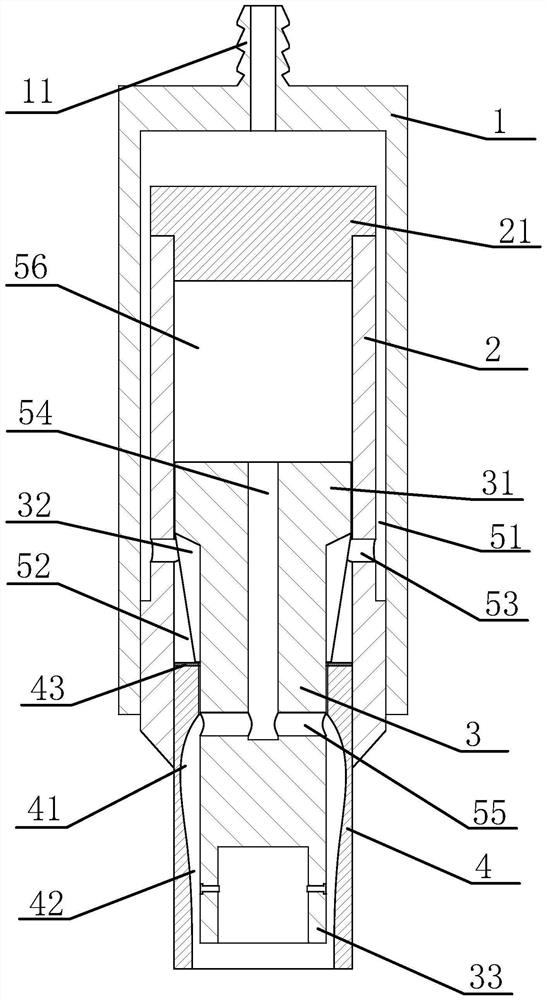 Micro-drill driving device with adjustable stroke