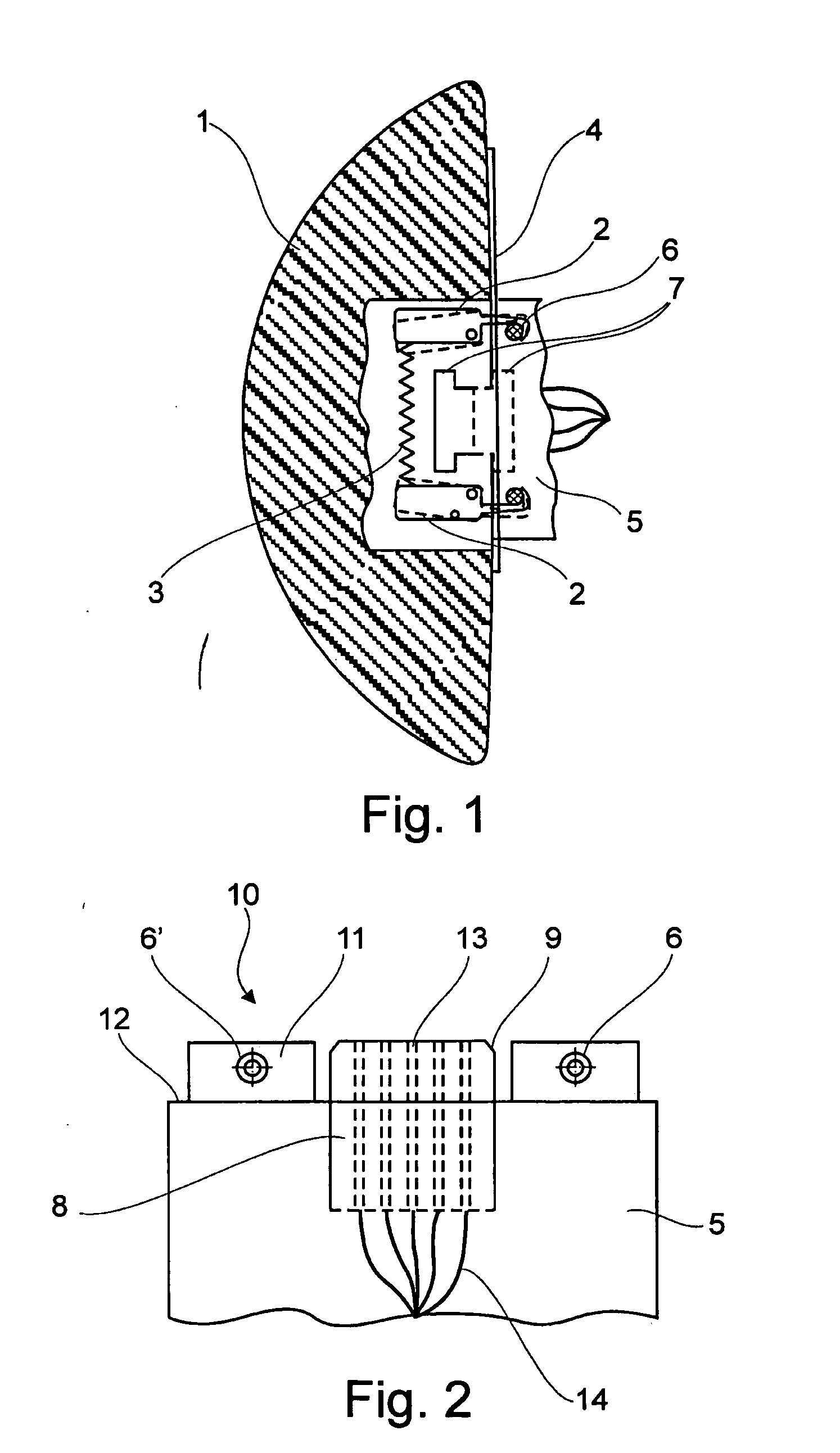 Attachment system for an electrical device for installation in aircraft cabins