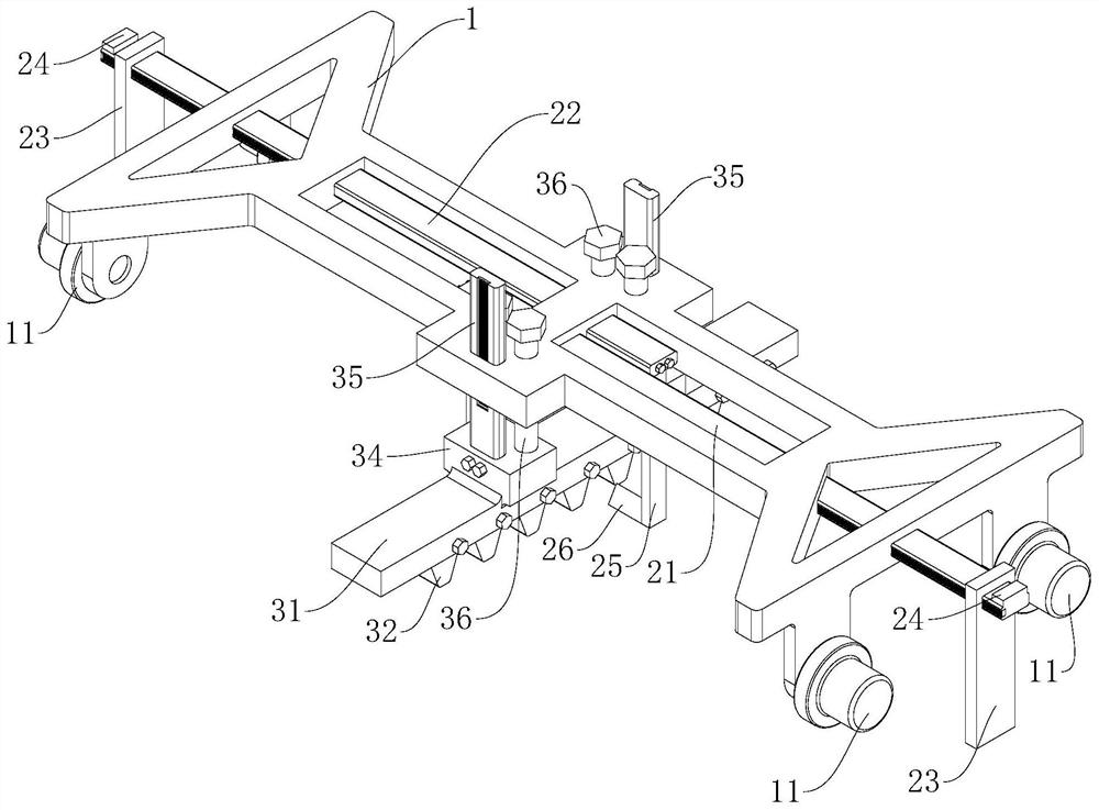 Detection device for rack rail of rack rail railway