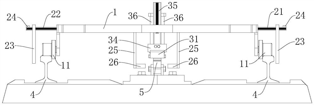 Detection device for rack rail of rack rail railway