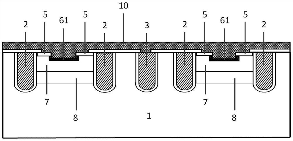 A trench igbt chip