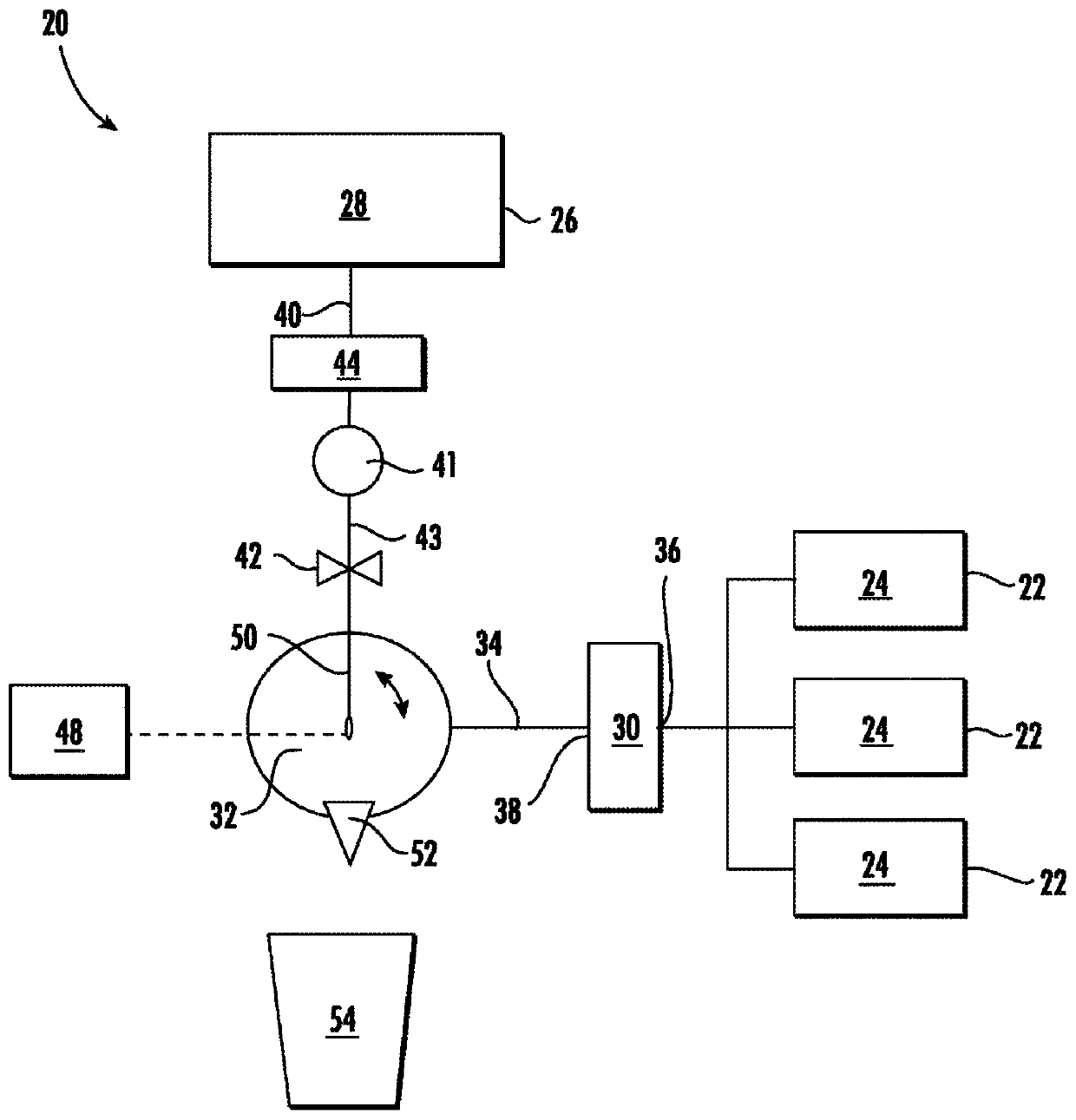 Shake product blending process