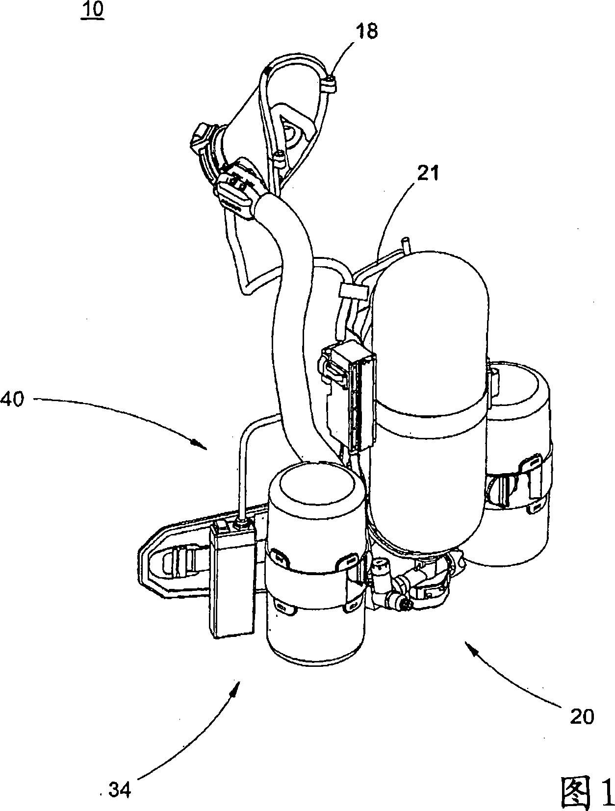 Portable air-purifying system utilizing enclosed filters