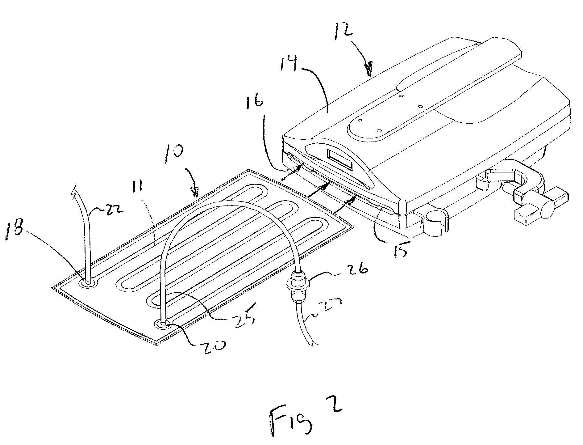 Fluid warming cassette and system capable of operation under negative pressure