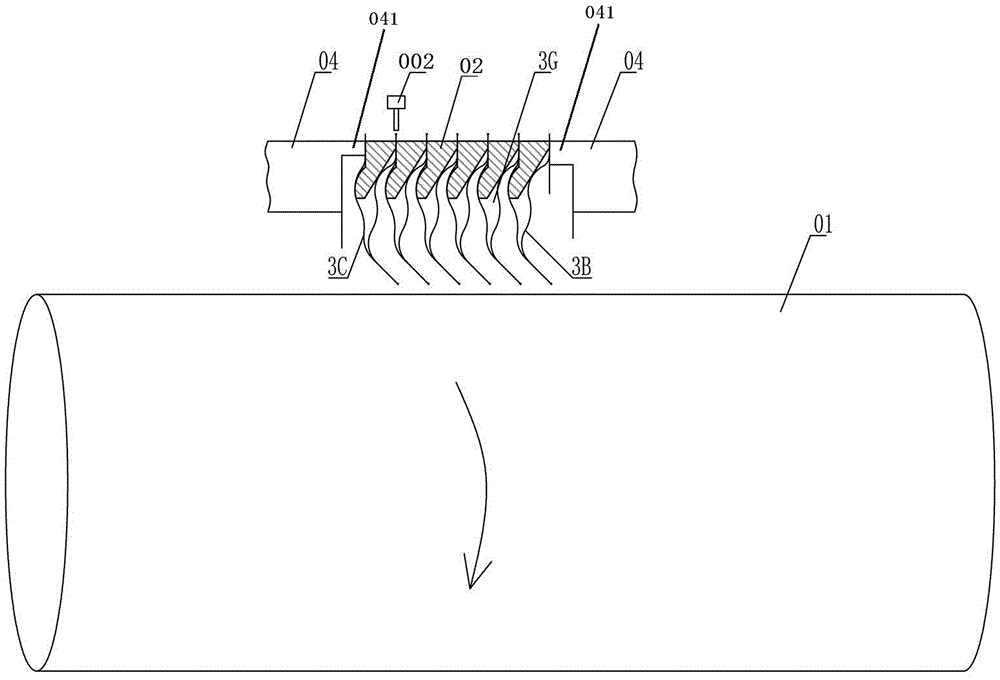 Welding process and application device of bellows assembly