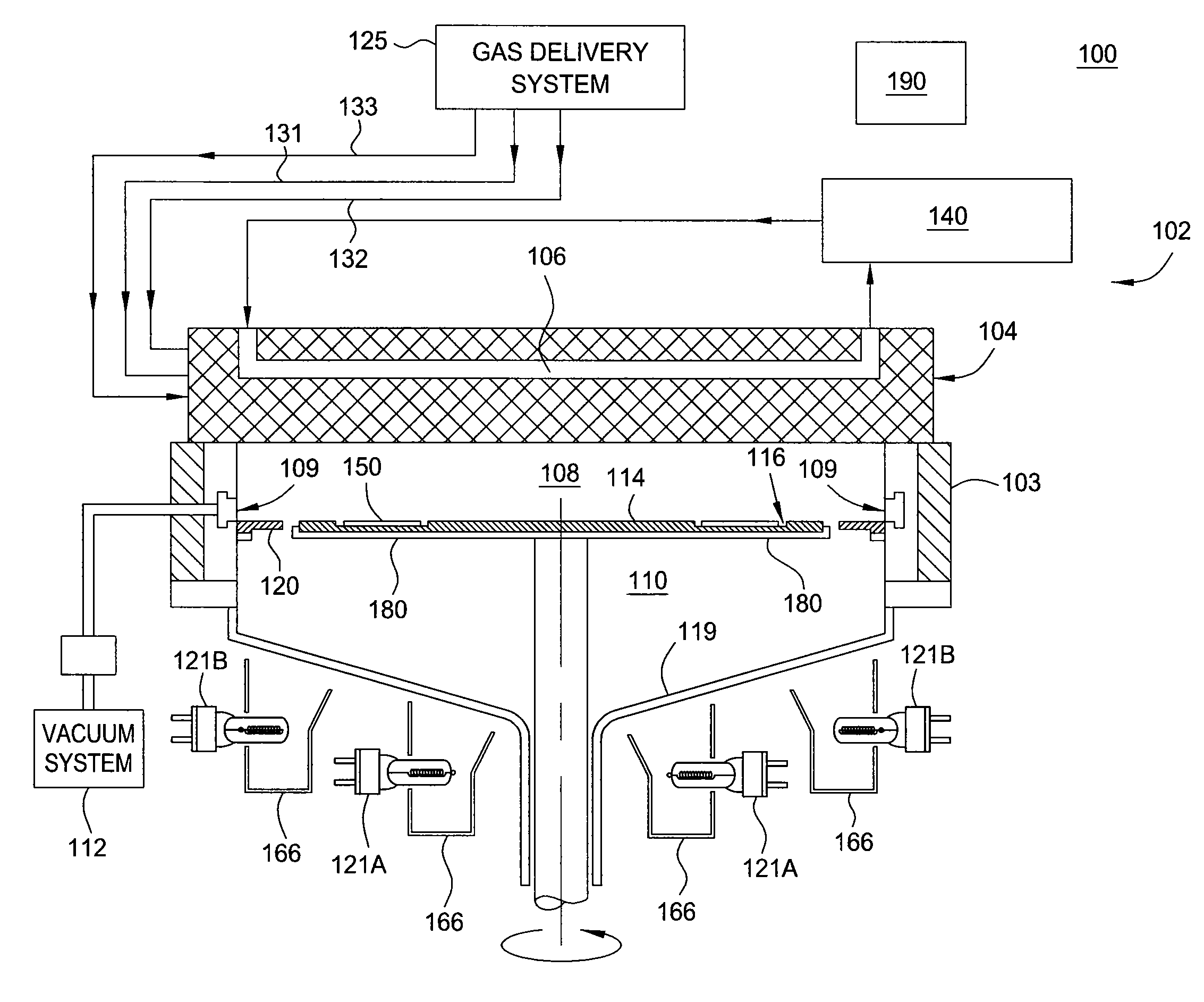 Method and apparatus for dry cleaning a cooled showerhead
