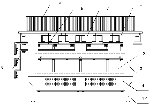 Modularization thyristor rectifying unit