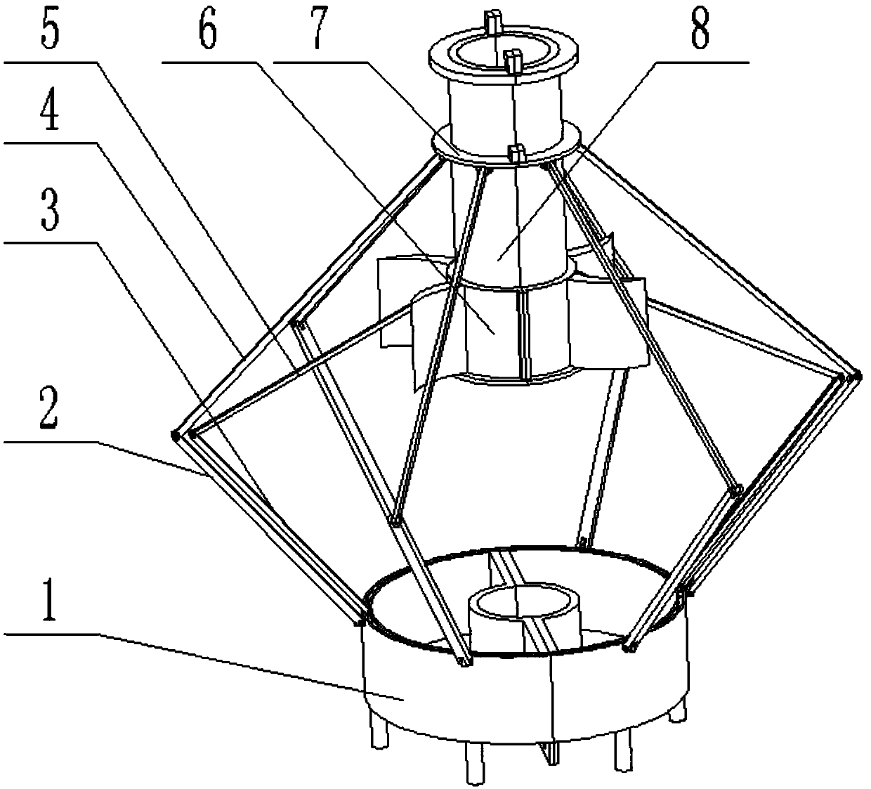 Rainwater harvesting device for garden irrigation