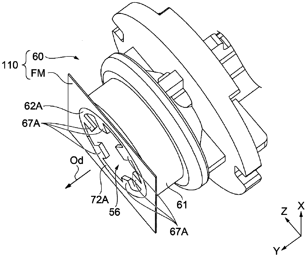 Sealing structure and liquid storage container