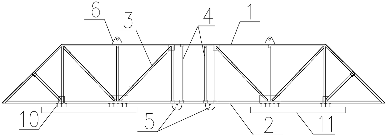 A kind of high pier support assembled preloading device and method