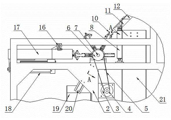 Stem and leaf separating machine for mechanically picked fresh leaves