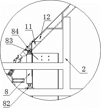 Stem and leaf separating machine for mechanically picked fresh leaves