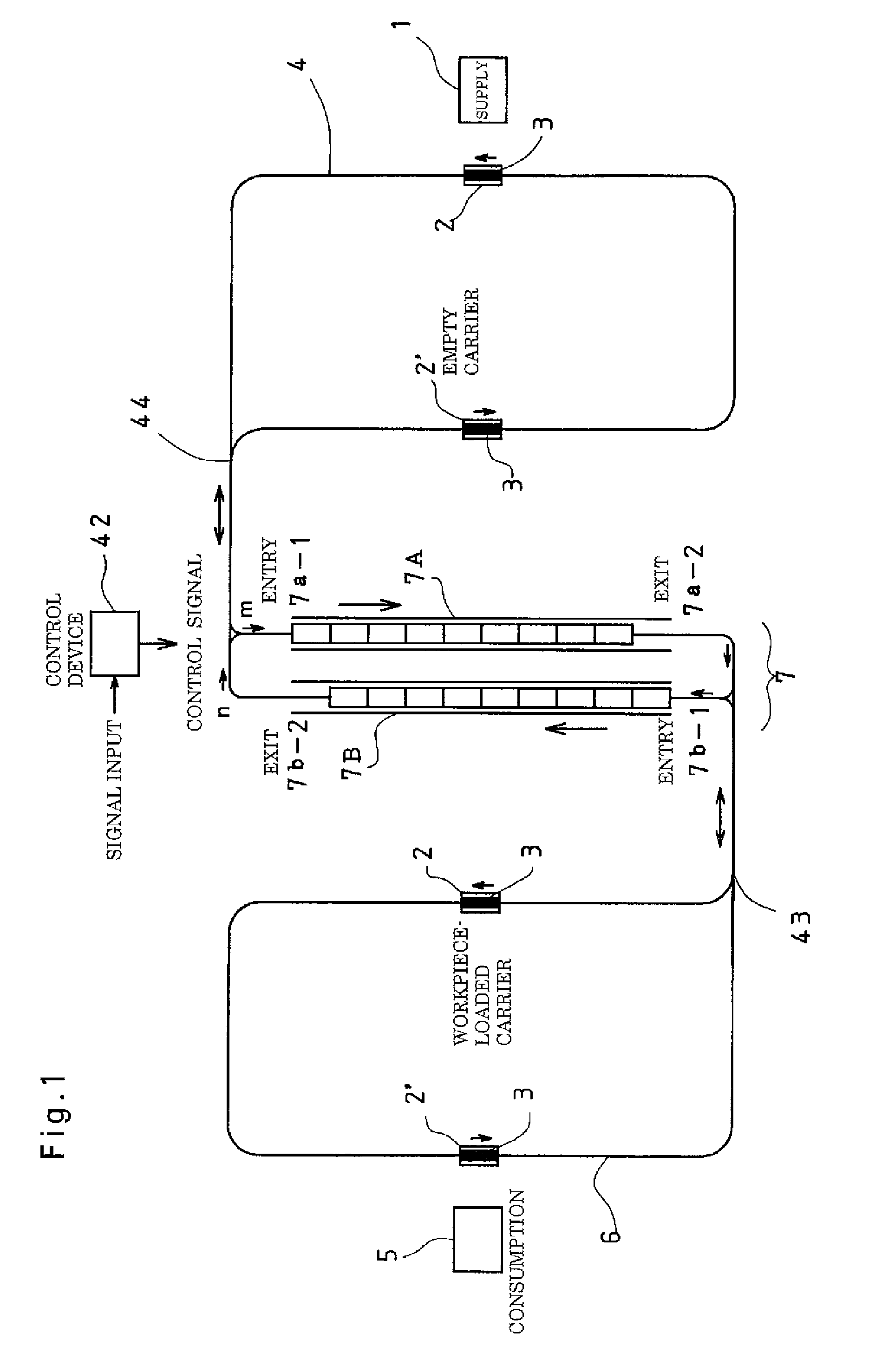 Workpiece transportation system comprising automated transport vehicles and workpiece carriers