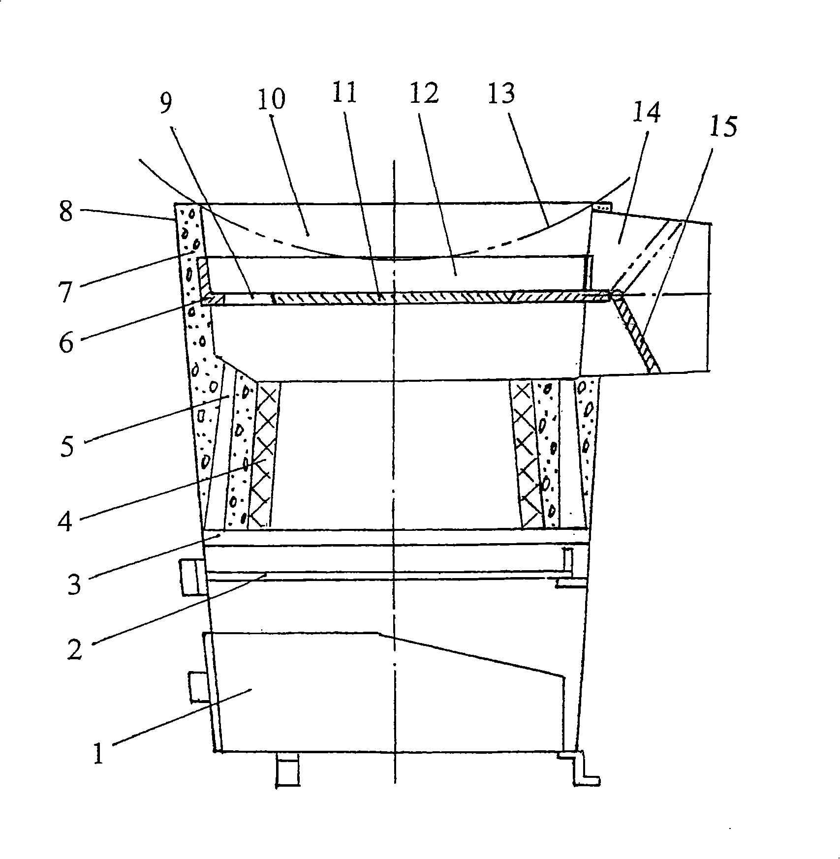 Multifunctional furnace with backflow dual combustion-chamber device