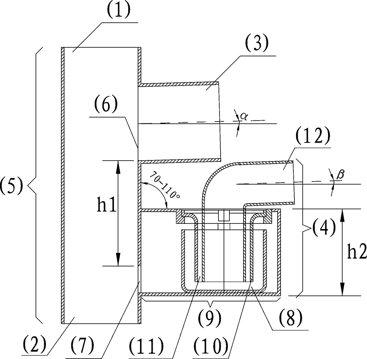 Assembled building drainage joint