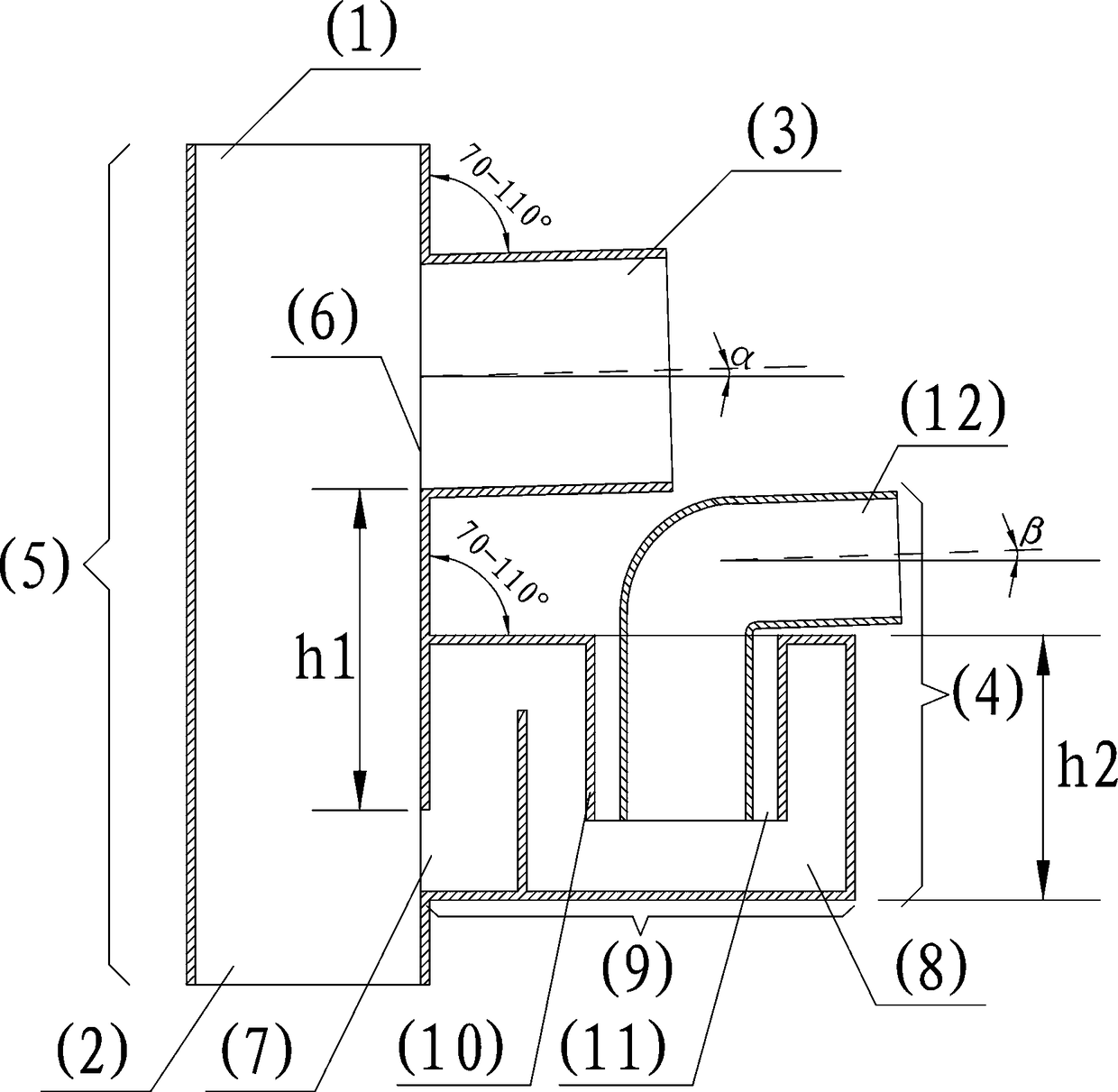 Assembled building drainage joint