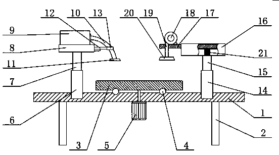 Surface cleaning device for electronic element