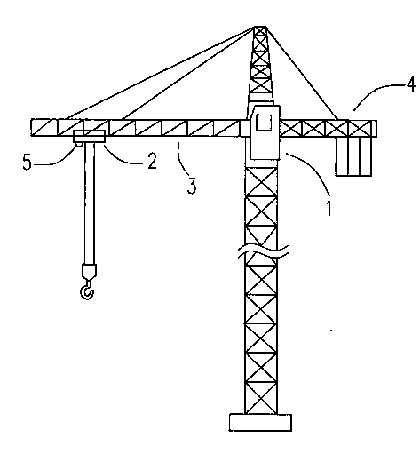 Tower crane operation video monitoring system