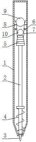 Handwriting pen with automatic nib protecting function