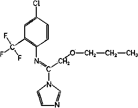 Bactericidal composition containing active ingredients bellkute and triflumizole and application of bactericidal composition