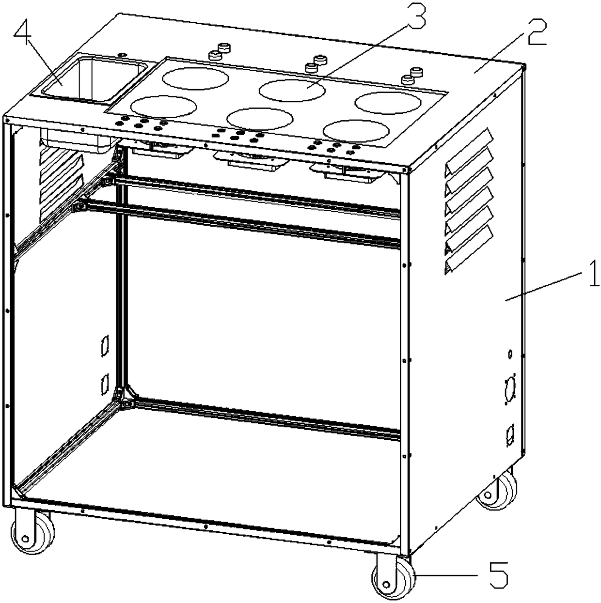 Remote point single self-control type fried dumpling machine