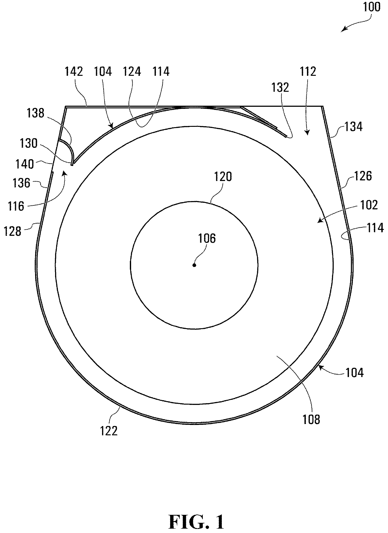 Centrifugal gas separator