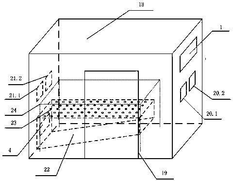 Fire hose drying device based on solution dehumidification and exhaust gas heat recycling