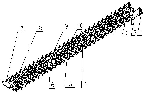 A hydraulically telescopic conveying arm