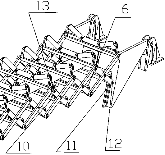 A hydraulically telescopic conveying arm