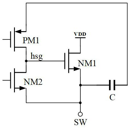 Switch driving circuit of dcdc converter