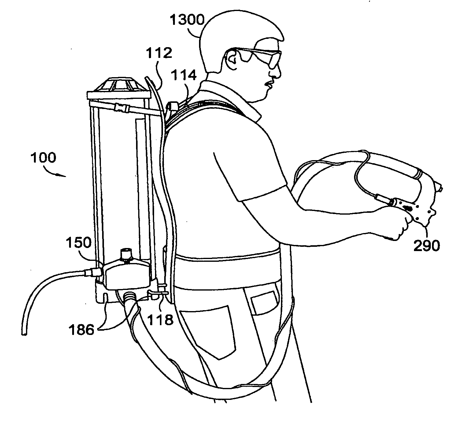 Portable texture-spraying apparatus for uniformly dispersing a viscous material